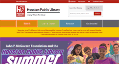 Desktop Screenshot of houstonlibrary.net