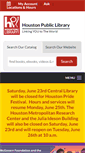 Mobile Screenshot of houstonlibrary.net